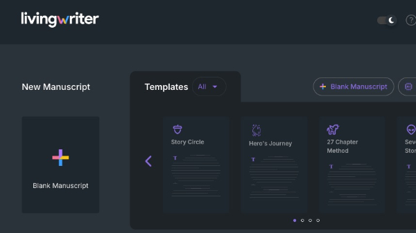 living writer dark theme